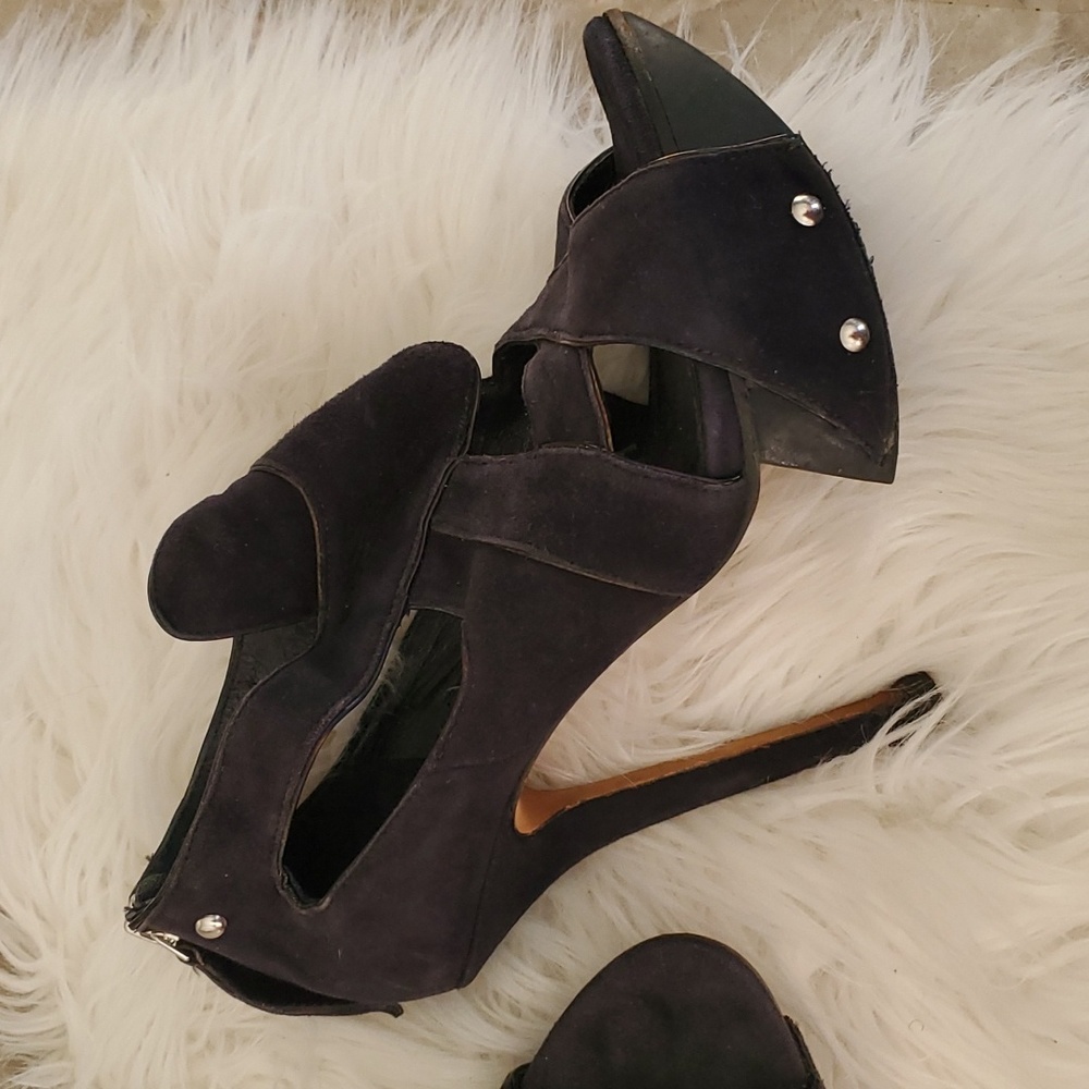 Camilla skovgaard blue platform heel Stiletto open toe shoe size 36.5 - Picture 8 of 16